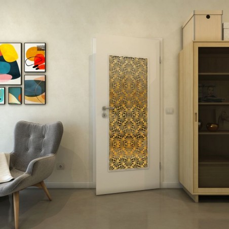 Lichtausschnitt - Fineprint Model 160 Gold auf Grauglas