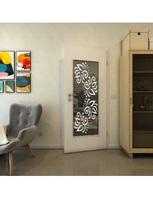 Lichtausschnitt - Fineprint Model 163 Weiss auf Grauglas