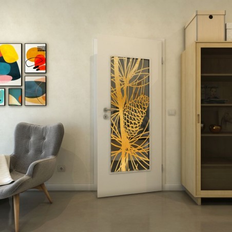 Lichtausschnitt - Fineprint Model 169 Gold auf Grauglas