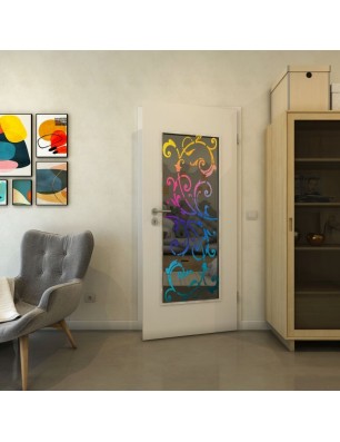 Lichtausschnitt - Fineprint Model 171 Verlauf auf Grauglas