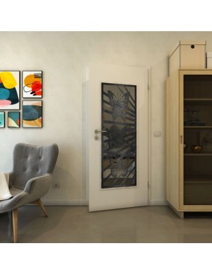 Lichtausschnitt - Fineprint Model 176 Schwarz auf Grauglas