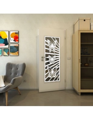 Lichtausschnitt - Fineprint Model 176 Weiss auf Grauglas