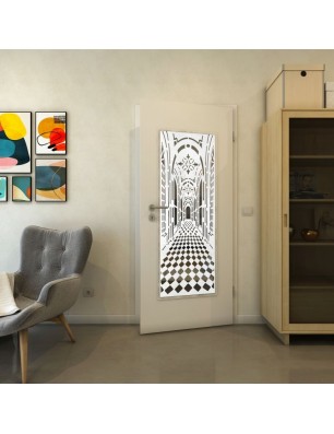 Lichtausschnitt - Fineprint Model 181 Weiss auf Grauglas