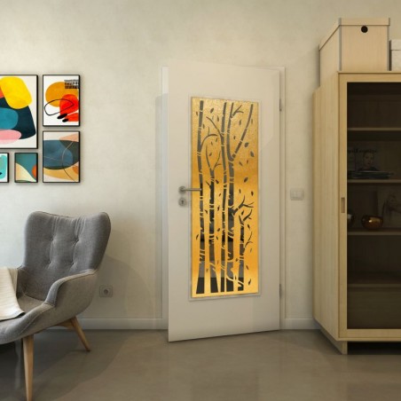 Lichtausschnitt - Fineprint Model 182 Gold auf Grauglas