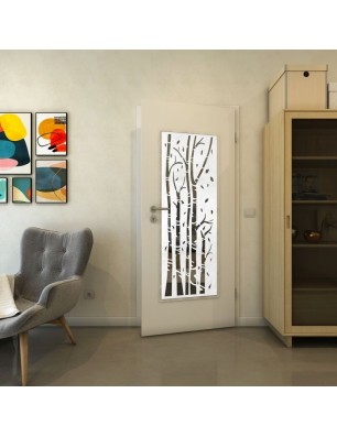 Lichtausschnitt - Fineprint Model 182 Weiss auf Grauglas