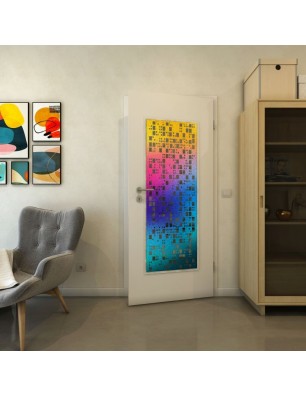 Lichtausschnitt - Fineprint Model 190 Verlauf auf Grauglas