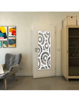 Lichtausschnitt - Fineprint Model 191 Weiss auf Grauglas