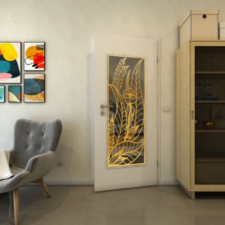 Lichtausschnitt - Fineprint Model 195 Gold auf Grauglas