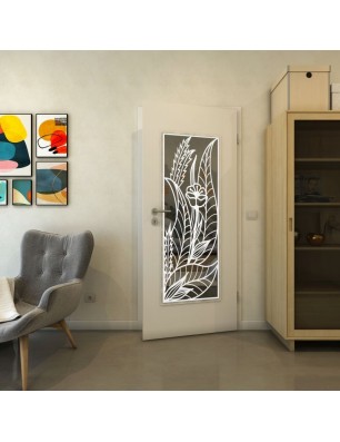 Lichtausschnitt - Fineprint Model 195 Weiss auf Grauglas