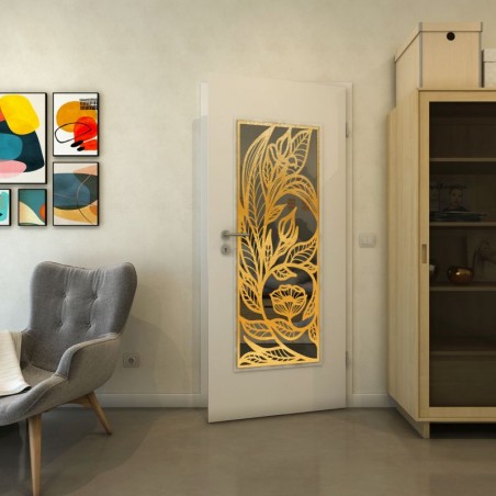 Lichtausschnitt - Fineprint Model 196 Gold auf Grauglas