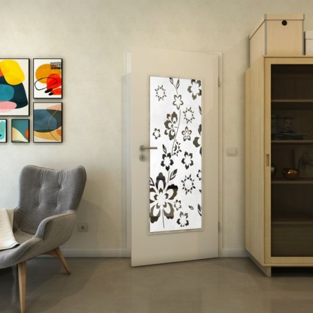 Lichtausschnitt - Fineprint Model 199 Weiss auf Grauglas