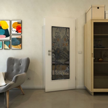 Lichtausschnitt - Fineprint Model 204 Schwarz auf Grauglas